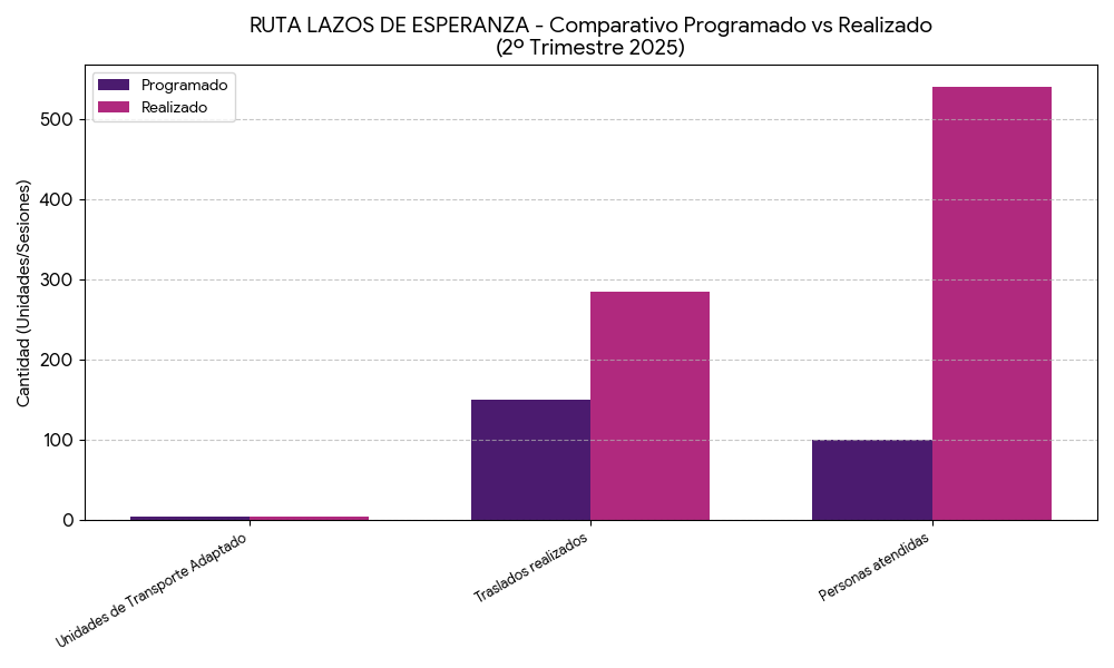 Barras Ruta Lazos de Esperanza